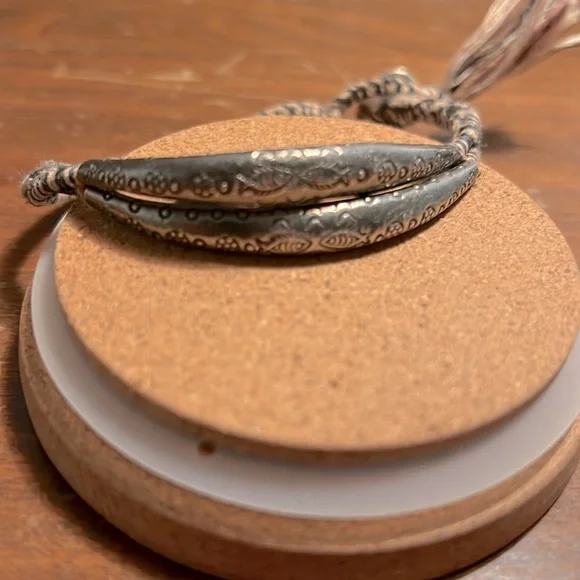 Chan Luu Braided Bracelet with Button Clasp - Picture 4 of 5